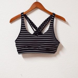 Athelta Striped Sports Bra